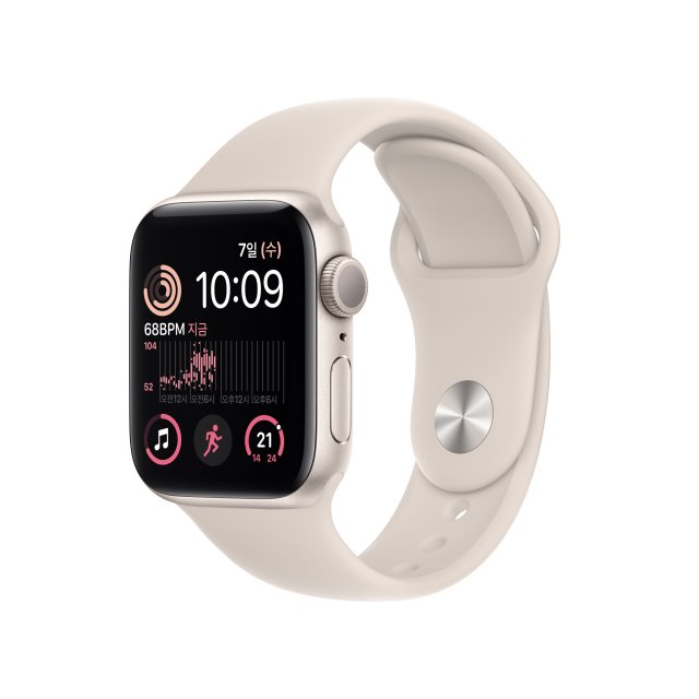 Apple 워치 SE 2세대 GPS 40mm (스타라이트 알루미늄)