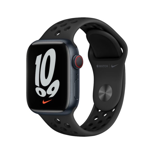 Apple 워치 7 셀룰러 Nike 41mm (미드나이트 알루미늄)