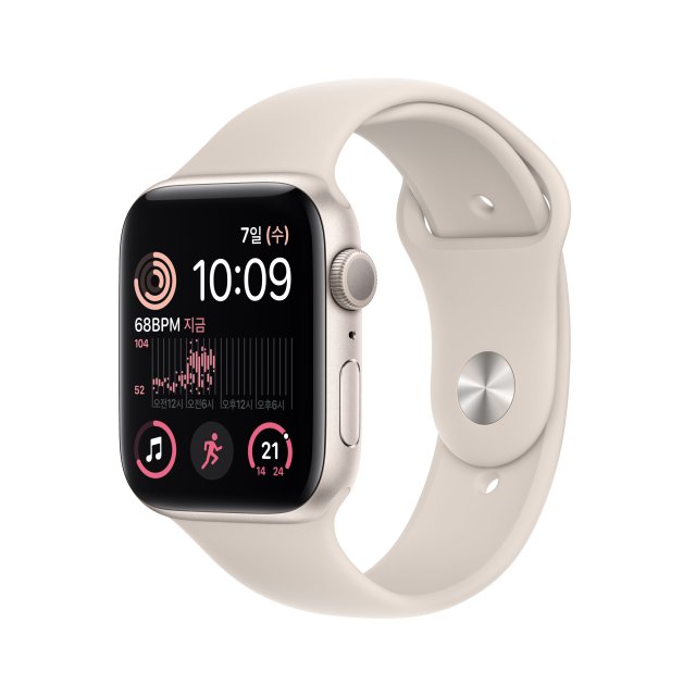 Apple 워치 SE 2세대 GPS 44mm (스타라이트 알루미늄)