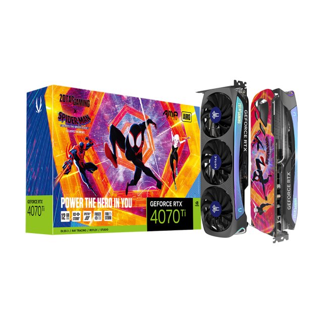 조텍 GAMING 지포스 RTX 4070 AMP AIRO 스파이더맨 : 어크로스 더 유니버스 번들